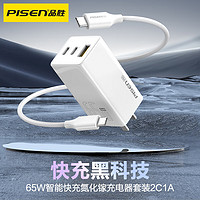 PISEN 品胜 65W智能快充氮化镓充电器typec线多规格可选