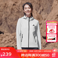 思凯乐SCALER户外软壳衣男女防风保暖弹力夹克运动休闲连帽外套 砾石灰-女 S