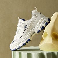 斯凯奇(Skechers)女鞋小白鞋厚底增高熊猫鞋2024春夏款老爹鞋软底舒适休闲鞋子