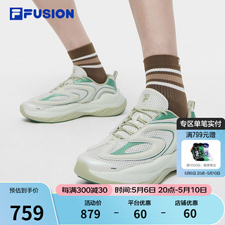 斐乐（FILA）FUSION斐乐潮牌男鞋老爹鞋陨石鞋2024夏季休闲鞋运动鞋 幻影绿/豌豆荚绿-TM 39