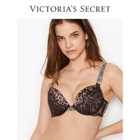 维多利亚的秘密 经典时尚舒适文胸胸罩女士内衣 4YNY黑裸豹纹-聚拢 11185544 38B 38/85B
