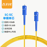 值计ZLEUE 值计 电信级光纤跳线 SC-SC(UPC) 单模单芯 低烟无卤环保入户光纤线 收发器尾纤 1米ZLG0-SCSC01