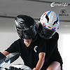 smart4u 头盔女电动车3C认证冬季摩托车安全盔男防雾双镜片全盔灰