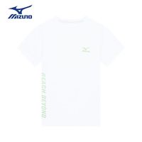 美津浓(MIZUNO)/Mizuno儿童夏季新款清新短袖上衣透气舒适休闲运动t恤