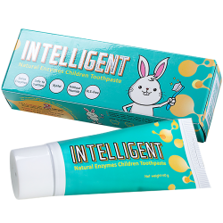 Intelligent 因特力净 因特力 儿童酵素牙膏0-12岁宝宝口腔清洁婴幼儿牙膏 水果原味40g