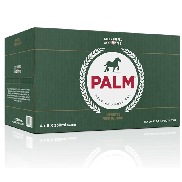 PALM 布马 SWINKELS FAMILY BREWERSPALM琥珀啤酒 比利时进口 330ML*24瓶 整箱装 Palm琥珀啤酒 330mL 24瓶 整箱装