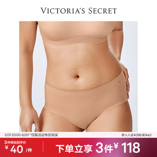 维多利亚的秘密（Victoria's Secret）  维密 舒适无痕包臀内裤女柔软简约纯色三角裤 3XY0裸色 11216209 L