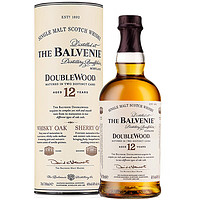 THE BALVENIE 百富 苏格兰百富12年双桶 单一麦芽威士忌 英国斯佩塞产区 进口洋酒 700ml