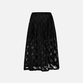 EVISU KURO 女士商标字母图案半身裙1ESGNW9KL308FF 黑色 S