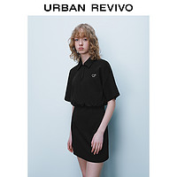 URBAN REVIVO 学院风刺绣连衣裙 UWU740019