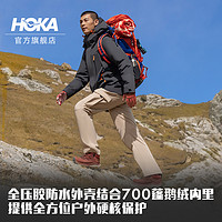 HOKA ONE ONE 李现同款】HOKA ONE ONE男款冬季防水羽绒派克户外保暖深灰色