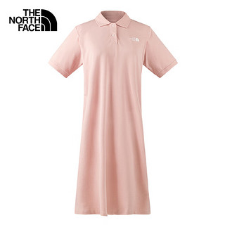 北面（The North Face）连衣裙POLO翻领短款收腰A字裙休闲时尚百搭简约24春夏|87WB LK6/粉色 XXL/175