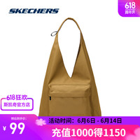 斯凯奇(Skechers)2024新款单肩包男女手提包腋下三角包运动托特包包 L124U140