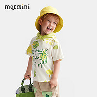 MQD 马骑顿 童装小童短袖T恤24夏季新款纯棉儿童百搭萌趣印花A类宝宝上衣