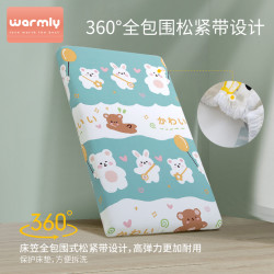 娃买乐 纯棉婴儿床床笠 床单床套宝宝床垫套防滑幼儿园床罩床上用品定做