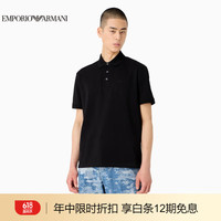 阿玛尼EMPORIO ARMANI【父亲节】24春夏EA男装短袖翻领珠地POLO衫