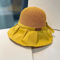 夏季大帽檐渔夫帽女款显脸小网红遮阳帽防晒太阳帽子女士