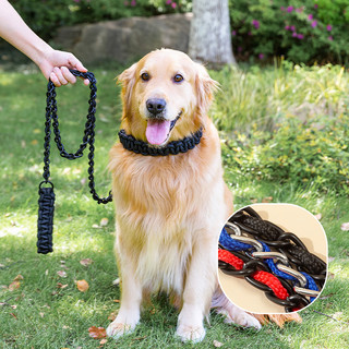 狗狗牵引绳p绳p链狗绳子金毛拉布拉多边牧柯基犬中型大型犬防爆冲