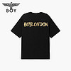 BOY LONDON 潮牌短袖情侣同款春夏季logo圆领T恤 N01801 黑色 XS