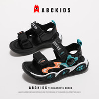 ABC KIDSABCkids2024夏新款儿童魔术贴休闲鞋时尚轻便凉鞋SY423603233AX 黑/