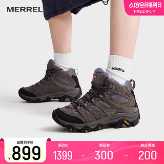MERRELL 迈乐 ERRELL 迈乐 户外经典徒步鞋女款MOAB 3 GTX防水中帮透气旅游耐磨防滑登山鞋 J035816米