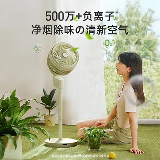 amadana日本空气循环扇电风扇家用3D/4D落地扇非静音电扇直流变频风扇涡轮对流遥控大风量换气扇 C5苹果绿（负离子清新，带香薰盒）