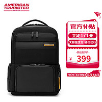美旅 旅 箱包时尚休闲双肩包男女通勤旅行背包多功能电脑包NE2*09002黑色