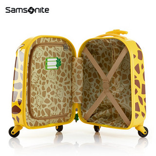 新秀丽（Samsonite）儿童行李箱旅行箱卡通动物造型拉杆箱时尚可爱拉杆箱U22 黄色长颈鹿 16英寸