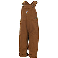 Carhartt 儿童 CM8609 宽松版型帆布工装裤 - 男孩, 棕色