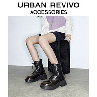 URBAN REVIVO UR2023秋冬女士绑带马丁靴UAWS30030