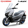 LINHAI林海LMAX150大踏板摩托车水冷电喷ABS巡航XMAX300整车NMAX155改版 冷灰 线上建议零售价14880