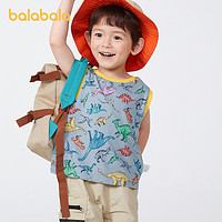 88VIP：巴拉巴拉 童装宝宝T恤男童短袖打底2024新款儿童夏装纯棉印花背心