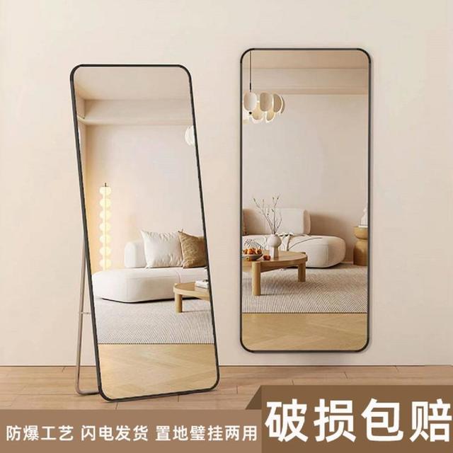 EASYREST 易瑞斯 穿衣镜全身落地镜家用卧室挂墙服装店防爆高清试衣镜摆挂两用镜子