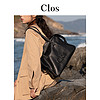 Clos24春Pamperly波士顿包大容量植鞣牛皮单肩手提包公文包枕头包