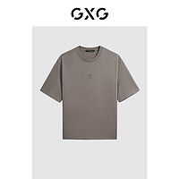 GXG 男装2024年夏季多色时尚潮流休闲舒适圆领短袖T恤男