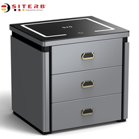 斯特堡（SITERB）保险柜家用智能床头保险柜隐形式无线充电指纹密码全钢防盗一体隐藏式保险箱 深空灰APP智控款