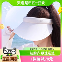 VVC防晒帽女桃芯防紫外线遮阳帽夏空顶帽子户外太阳帽沙滩渐变