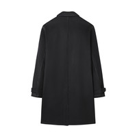 太平鸟男装 年明线毛呢大衣男时尚中长款双面呢上衣