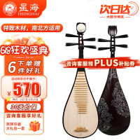 Xinghai 星海 琵琶 硬木 专业考级初学者儿童入门演奏 弹拔演奏民族乐器897EXY