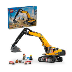 LEGO 乐高 城市系列 60420 黄色挖掘机