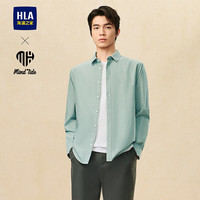 HLA 海澜之家 男士衬衫 HNEAW3W038A 浅绿 M