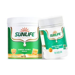 SUN LIFE 生命阳光 进口乳铁蛋白40袋+纯牛初乳粉30袋富含免疫球蛋白营养好