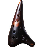 FENG YA OCARINA 风雅陶笛 熏烧演奏型12孔高音G调 十二孔SG陶笛 12SG熏烧