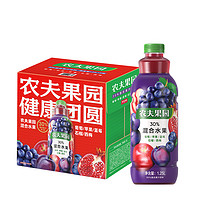 88VIP：NONGFU SPRING 农夫山泉 农夫果园30%果汁饮料1.25L*6瓶葡萄&苹果&蓝莓