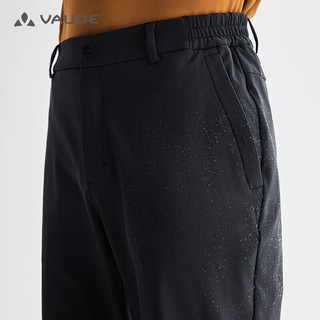 巍德（VAUDE）户外运动男士防风防泼水舒适软壳休闲通勤快干长裤VG2136309 VAUDE黑 S
