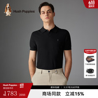 Hush Puppies【商场同款】暇步士男装夏季弹力轻薄商务休闲POLO衫短袖 月光灰 L