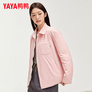 鸭鸭（YAYA）情侣羽绒服短款2024冬季新款时尚简约百搭翻领男女同款保暖外套HY