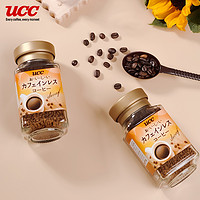 UCC 悠诗诗 低因咖啡速溶咖啡冻干90g（45g*2瓶）无糖脱因咖啡美式