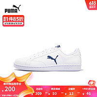 PUMA 彪马 官方 新款男女同款经典简约休闲板鞋 SMASH CAT L 362945 白-深蓝色-06 44