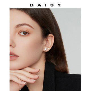Daisy dream 用钛钢钻石耳钉女超闪螺丝拧扣耳骨钉养耳洞耳环耳蜗钉高级耳饰